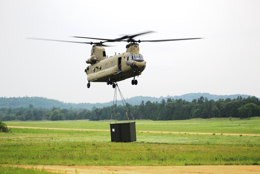 Chinook Ops for Patriot North 2017 Exercise at Fort McCoy