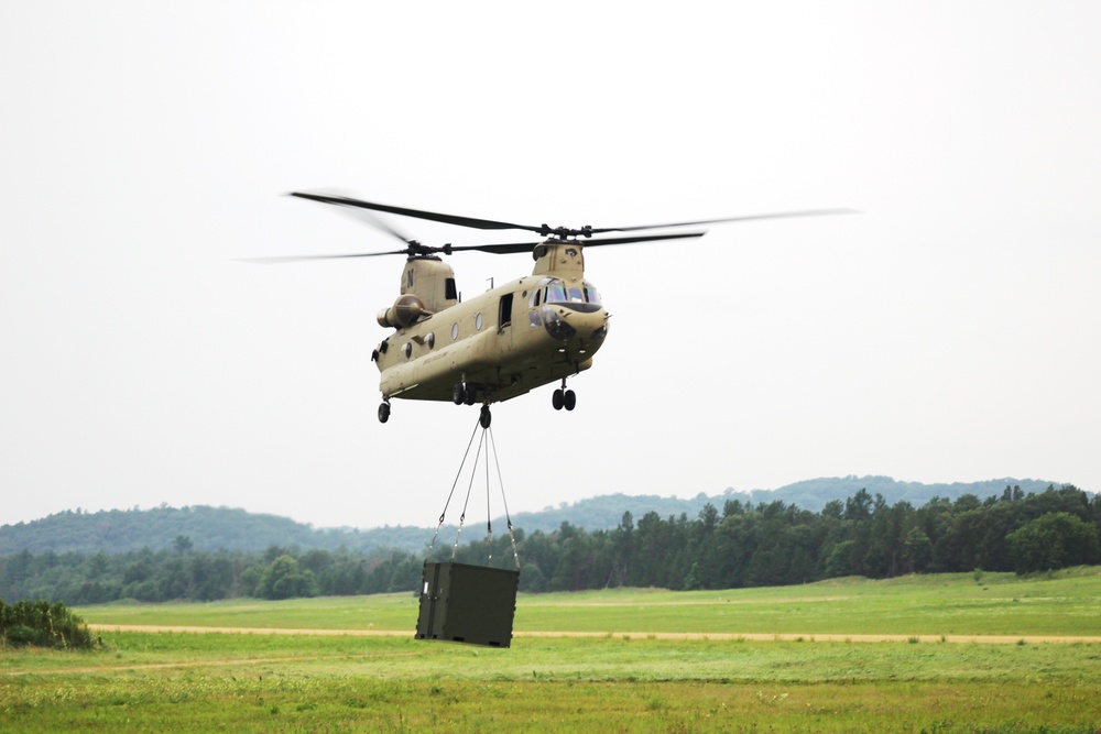 Chinook Ops for Patriot North 2017 Exercise at Fort McCoy