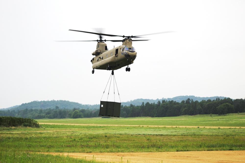 Chinook Ops for Patriot North 2017 Exercise at Fort McCoy