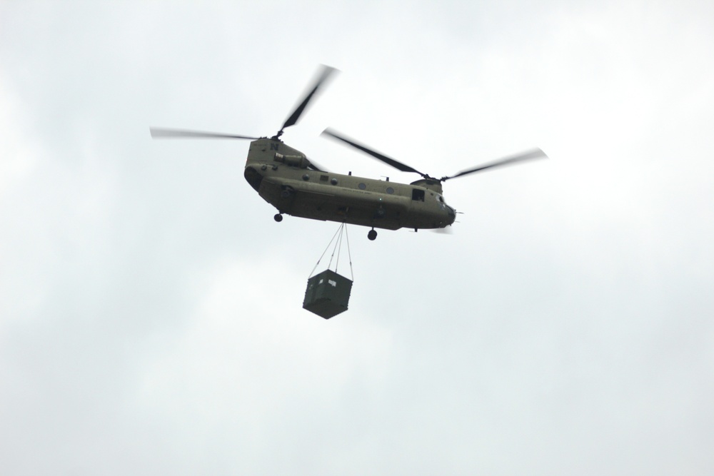 Chinook Ops for Patriot North 2017 Exercise at Fort McCoy