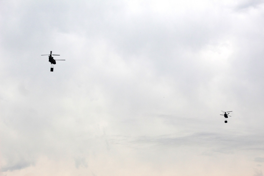 Chinook Ops for Patriot North 2017 Exercise at Fort McCoy