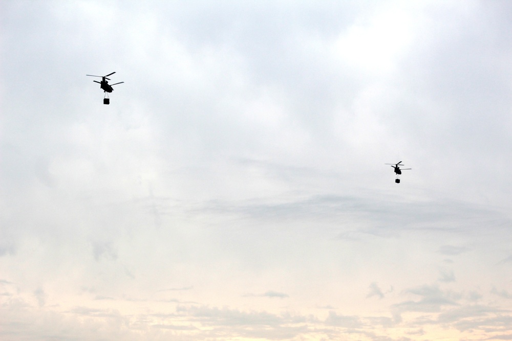 Chinook Ops for Patriot North 2017 Exercise at Fort McCoy