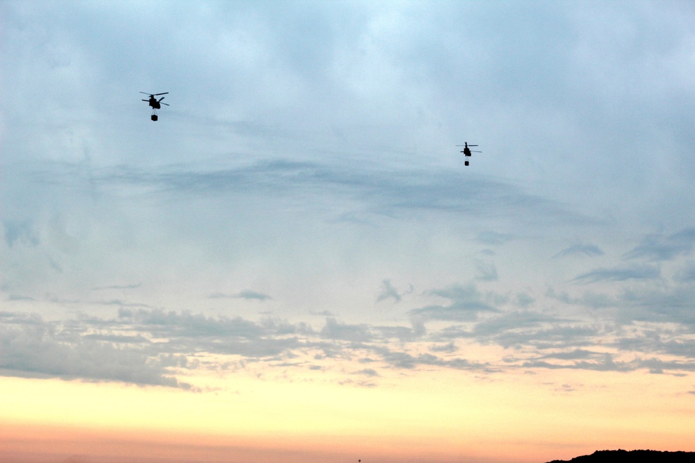 Chinook Ops for Patriot North 2017 Exercise at Fort McCoy