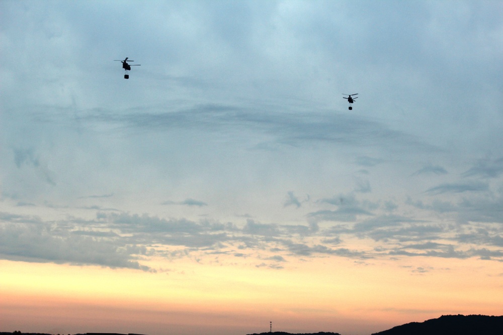 Chinook Ops for Patriot North 2017 Exercise at Fort McCoy