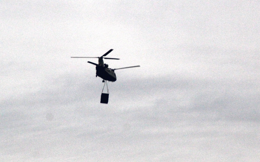 Chinook Ops for Patriot North 2017 Exercise at Fort McCoy