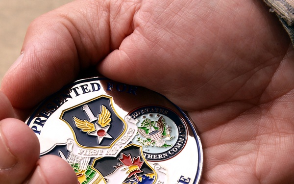 1st Air Force Command Chief Master Sgt. Richard King Visits 177 FW