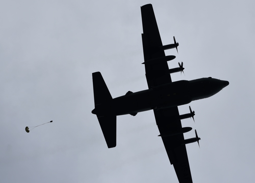 C-130H Hercules Practices Air Drop