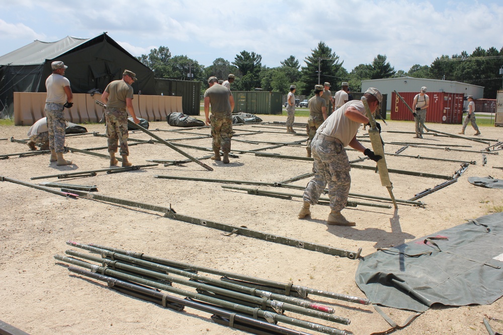 94th Combat Support Hospital training at Fort McCoy