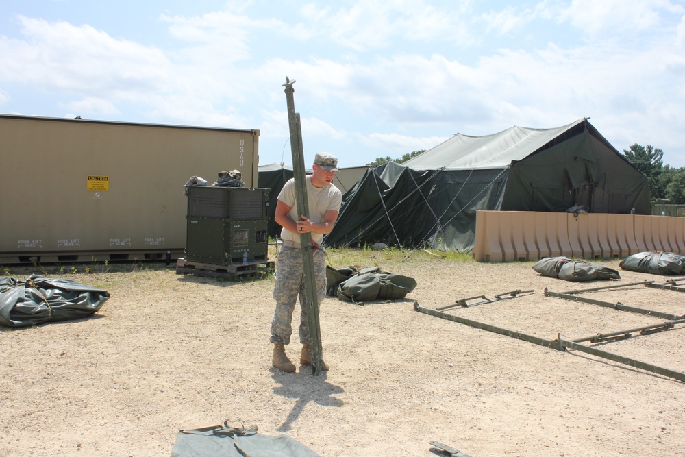 94th Combat Support Hospital training at Fort McCoy