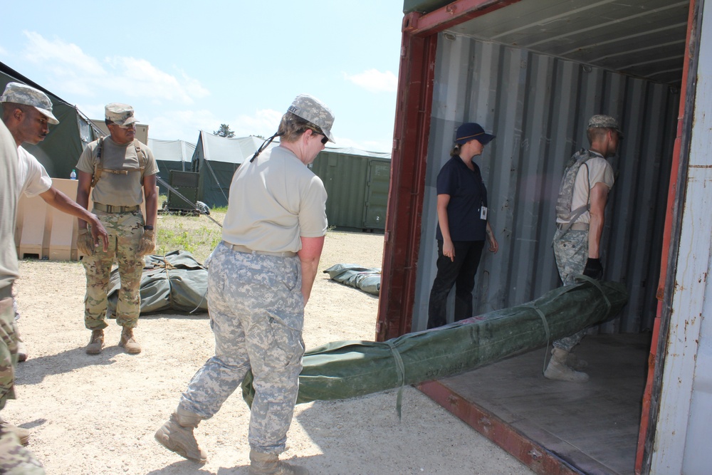 94th Combat Support Hospital training at Fort McCoy