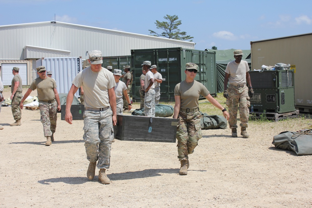 94th Combat Support Hospital training at Fort McCoy