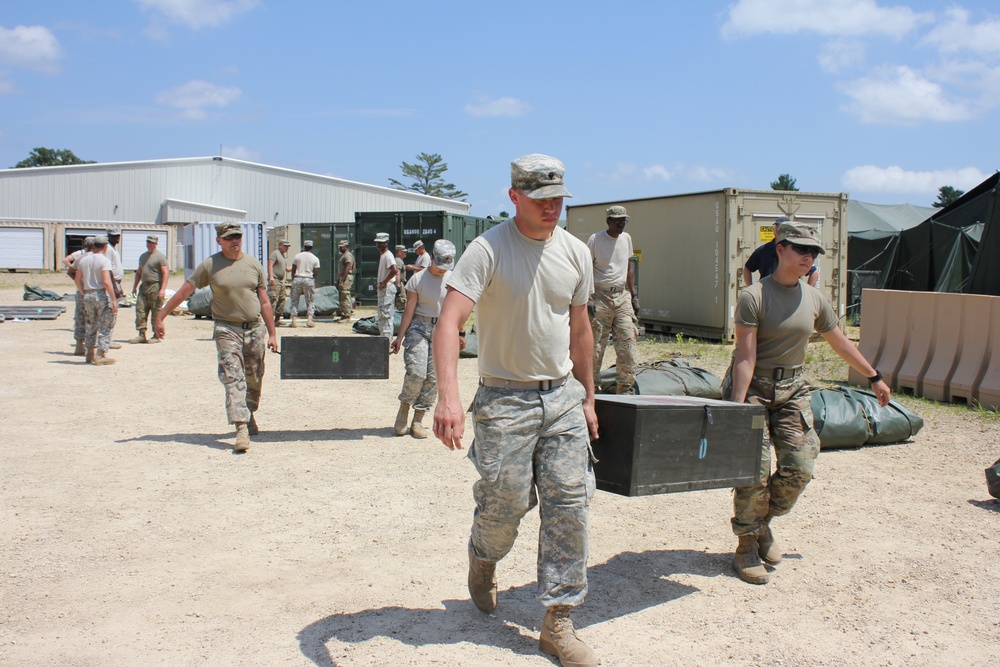 94th Combat Support Hospital training at Fort McCoy