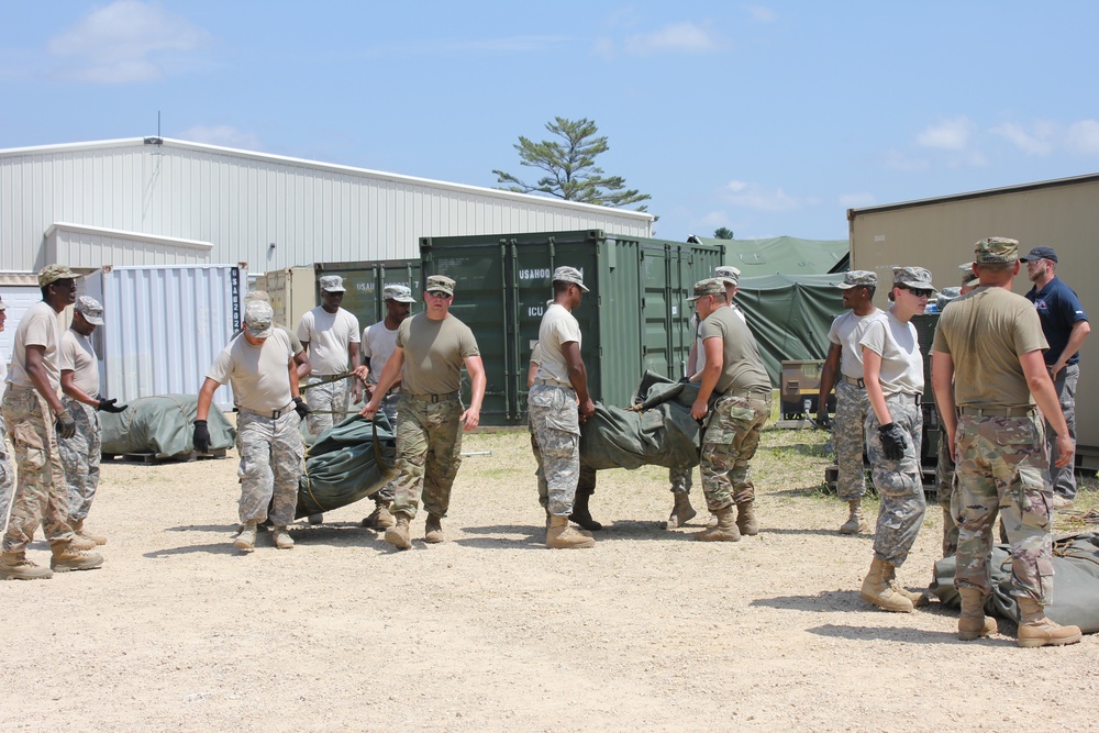 94th Combat Support Hospital training at Fort McCoy