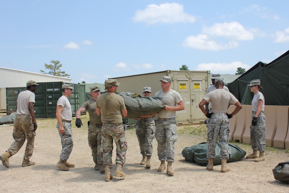 94th Combat Support Hospital training at Fort McCoy