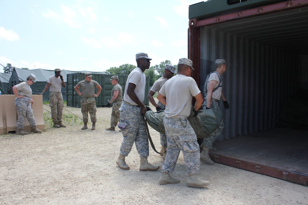 94th Combat Support Hospital training at fort McCoy