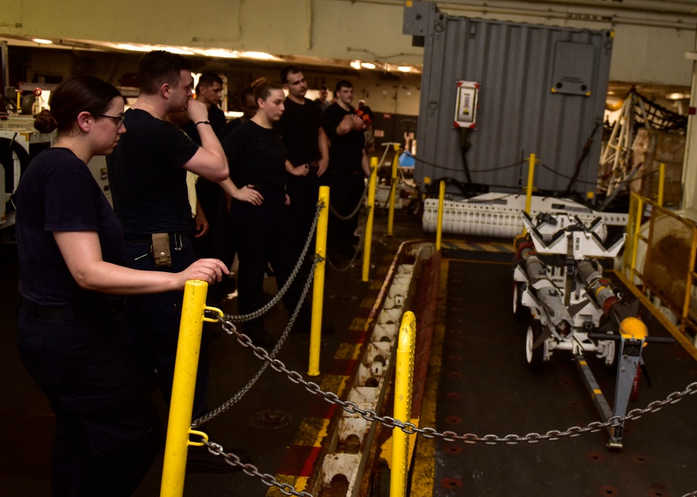 Sailors Bring Up Bombs