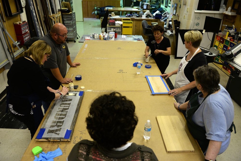 Hammering out tedium, touching up memories