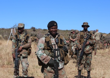 Members of South African Maritime Reaction Squadron conduct battle drills as part of Exercise Shared Accord