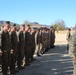 U.S. Marines and members of South African Maritime Reaction Squadron stand in formation during Exercise Shared Accord