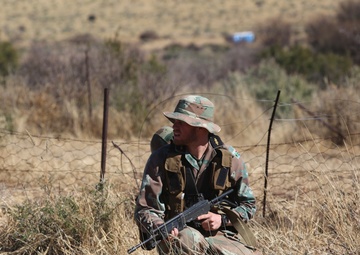 Members of South African Maritime Reaction Squadron conduct battle drills as part of Exercise Shared Accord