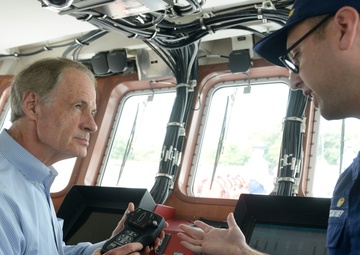 Sen. Tom Carper visits the Coast Guard