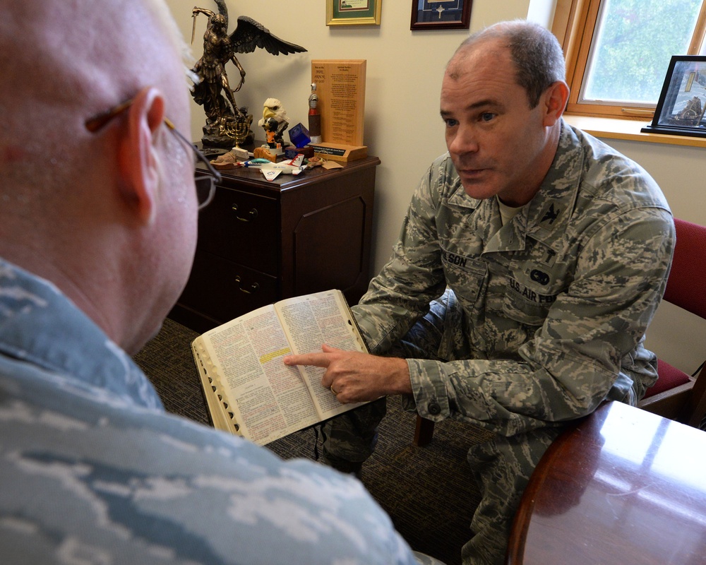 The Chaplain Corps ministry provides spiritual fitness to individual Airmen and families