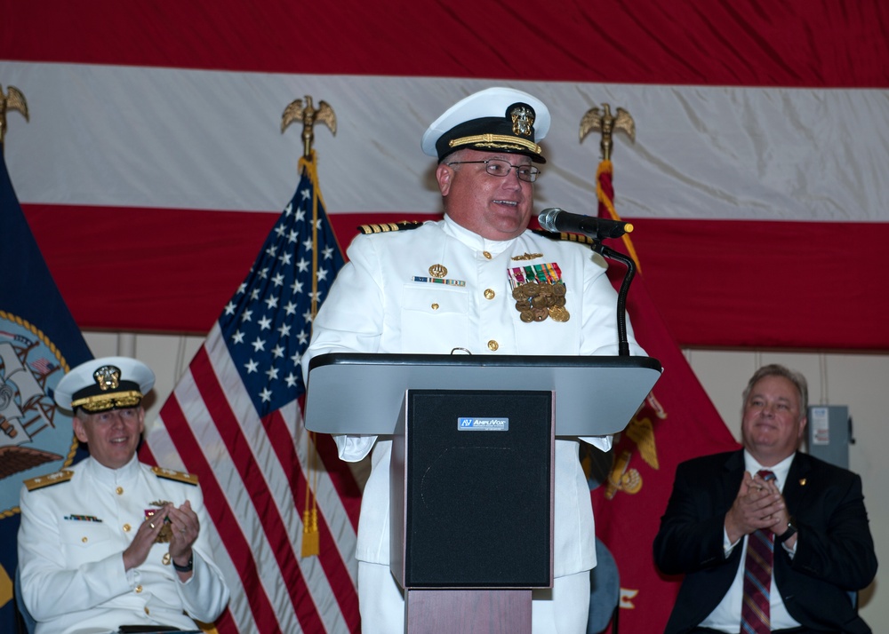 Peters Relieves Dawson during NSWC PCD Change of Command