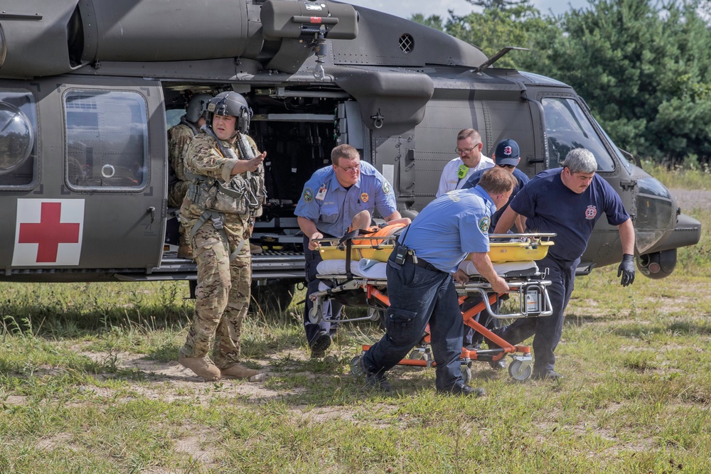 West Virginia Army National Guard Soldiers react to emergency during 2017 National Boy Scout Jamboree