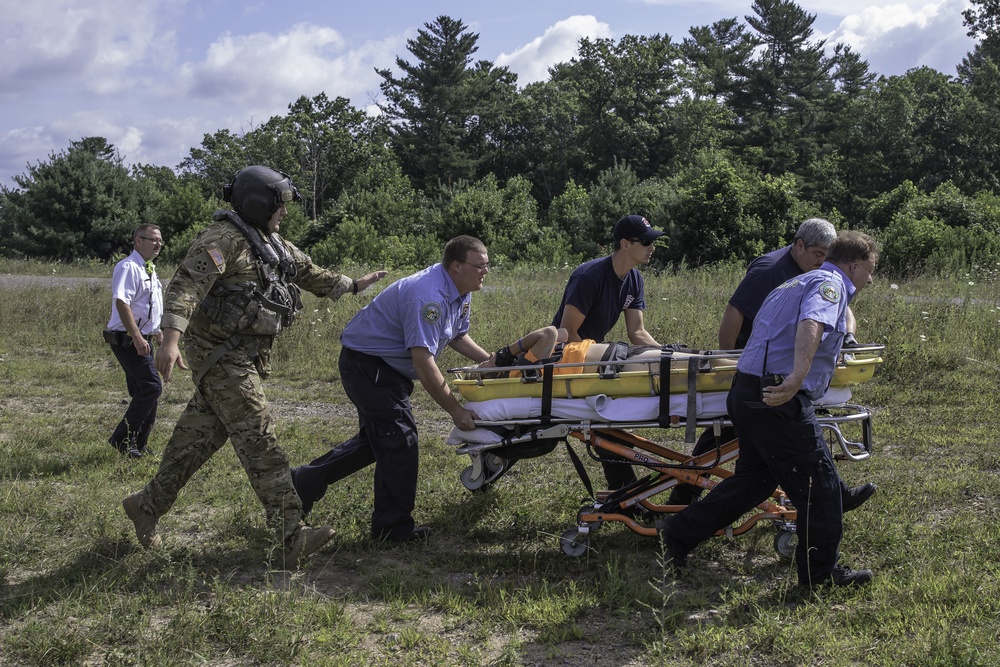 West Virginia Army National Guard Soldiers react to emergency during 2017 National Boy Scout Jamboree