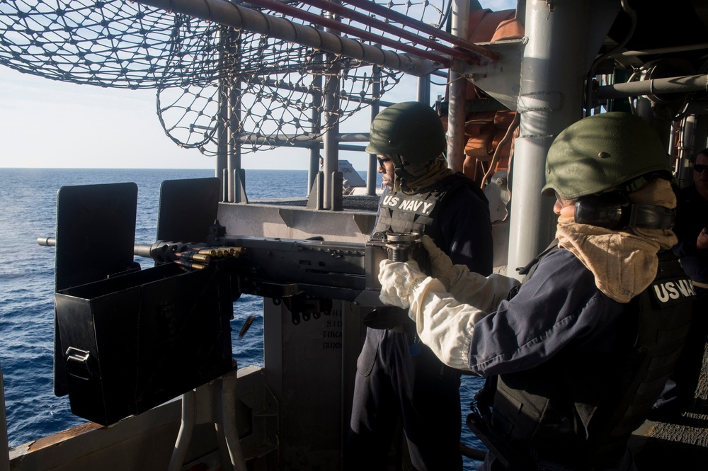 USS Bonhomme Richard (LHD 6) .50cal Gun Shoot