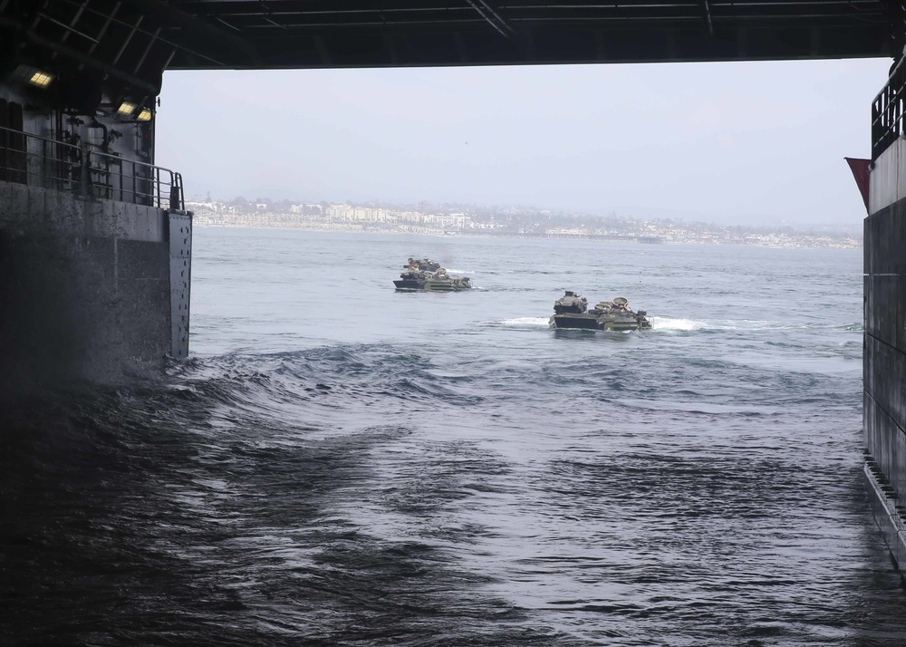 AAVs embark USS San Diego