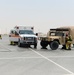 Leadership of the 379th Air Expeditionary Wing get a first-hand look at the base clinic and a 911 emergency response exercise