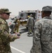 Leadership of the 379th Air Expeditionary Wing get a first-hand look at the base clinic and a 911 emergency response exercise