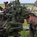 Paratroopers prepare Howitzer artillery