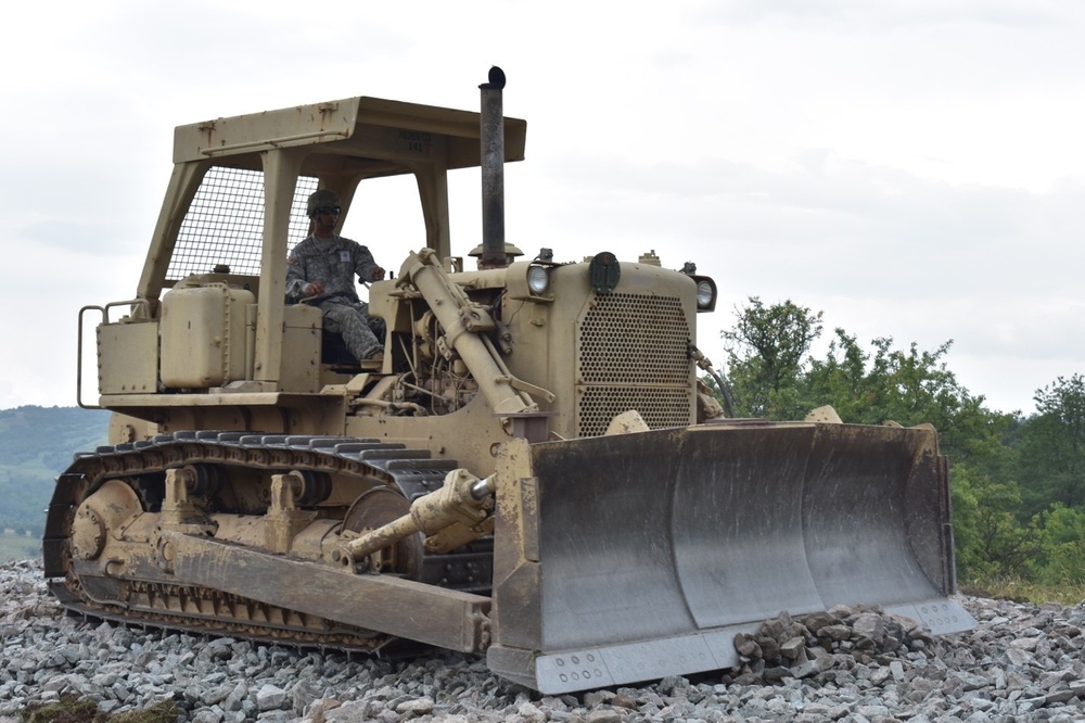 Soldiers of Resolute Castle build tank lanes