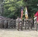 Soldiers salute at change of command