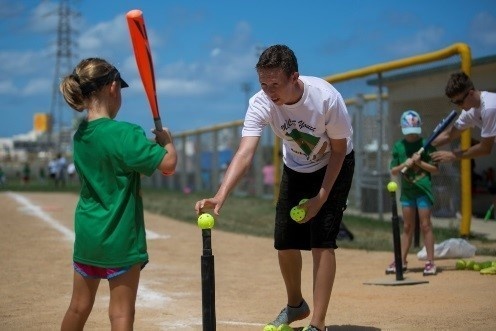 Youth Baseball Clinic Brings the Local and Military Community Together