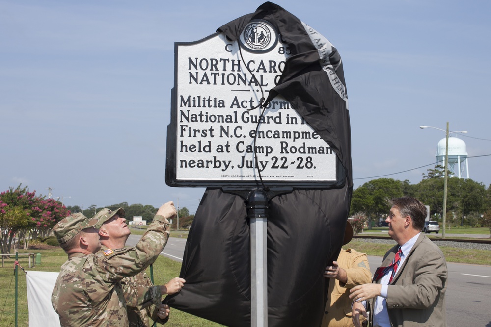 Highway Marker Dedication Salutes the N.C. Guard