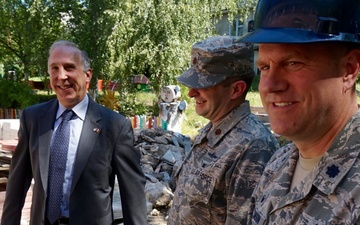 113th Civil Engineer Squadron, District of Columbia Air National Guard, welcomes U.S. Ambassador to the Republic of Moldova