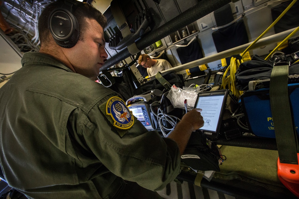 DVIDS - Images - Aeromedical Evacuation team completes training mission ...