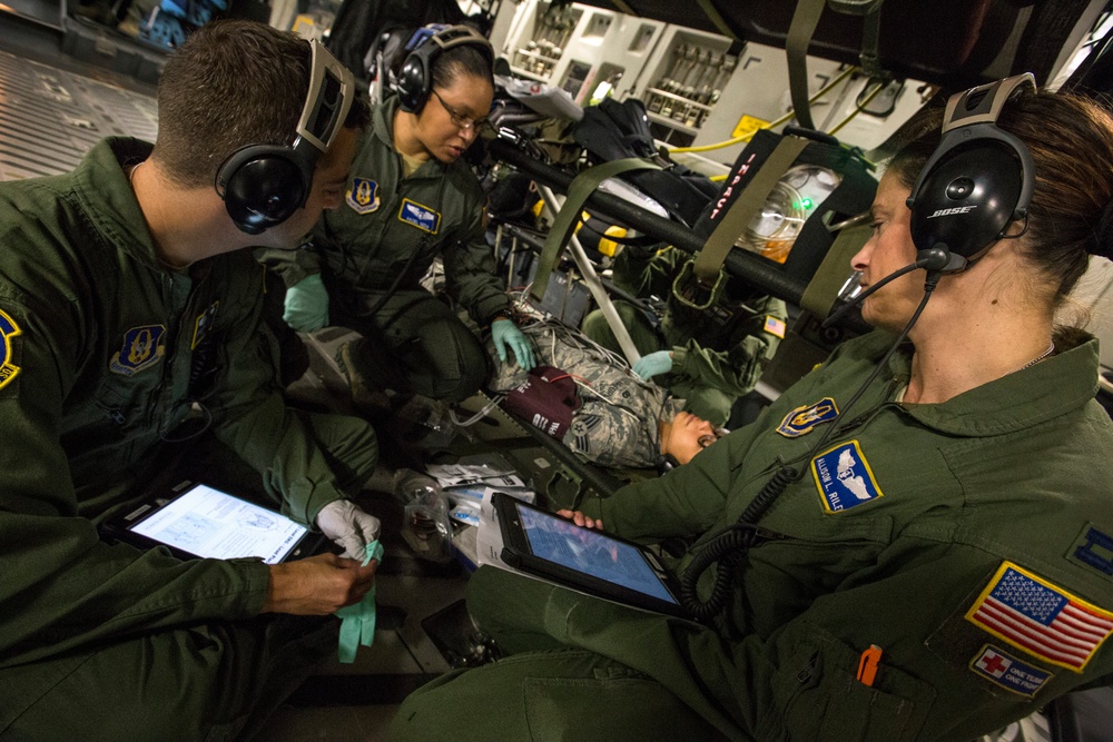 DVIDS - Images - Aeromedical Evacuation team completes training mission ...