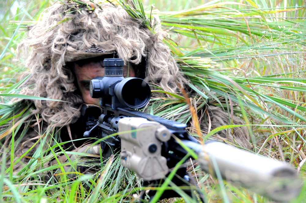 Army Reserve Soldier is trained not to be seen