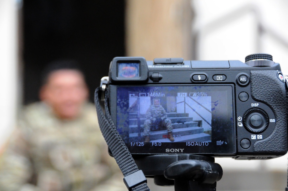 Army Reserve Soldiers are ready for their close-up