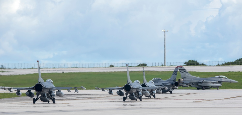 36th FS takes off from Andersen