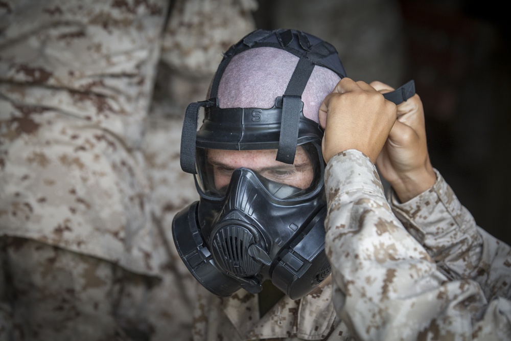 Parris Island recruits brave gas chamber