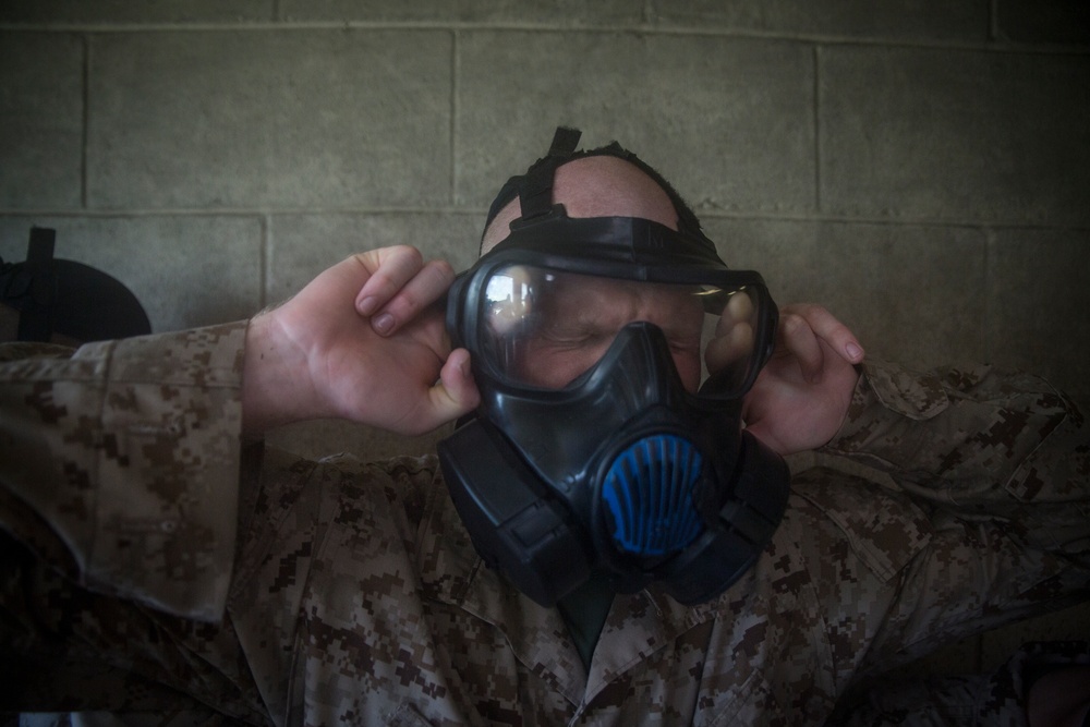 Parris Island recruits brave gas chamber