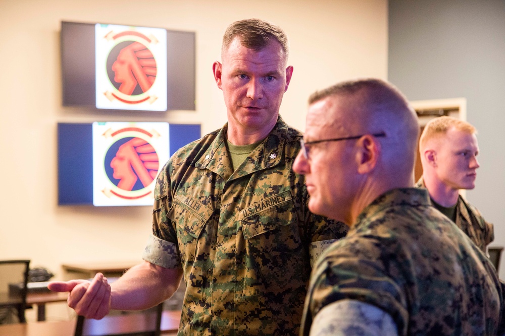 II MEF CG Visits MCAS Cherry Point