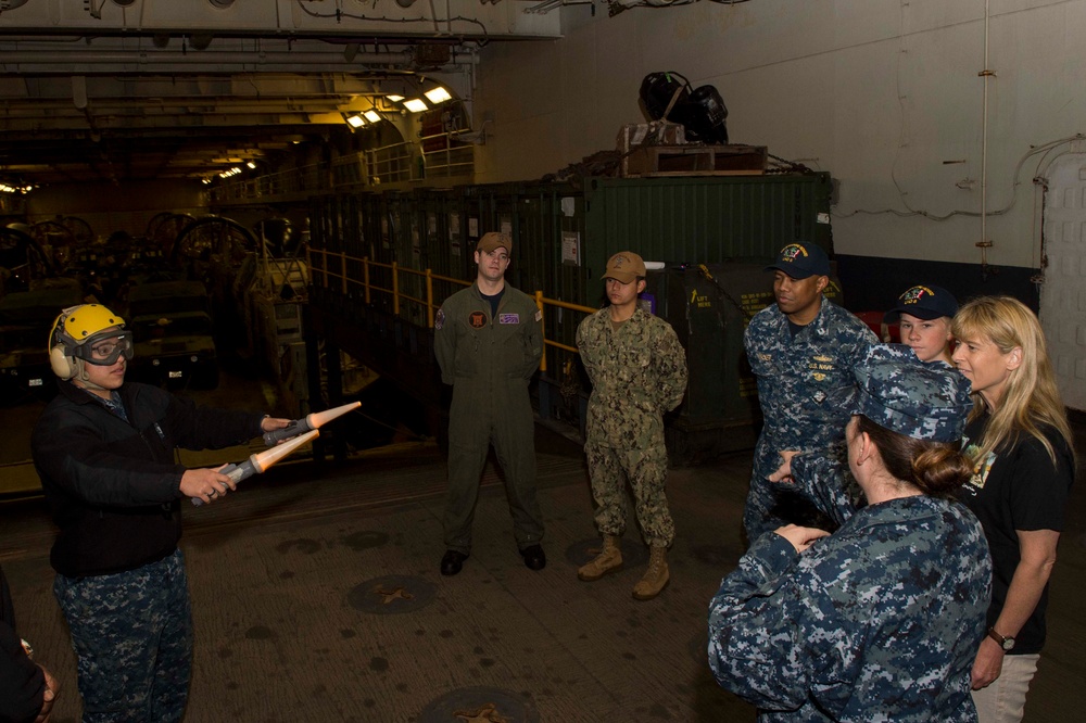 USS Bonhomme Richard (LHD 6) Hosts Irwin Family for Tour