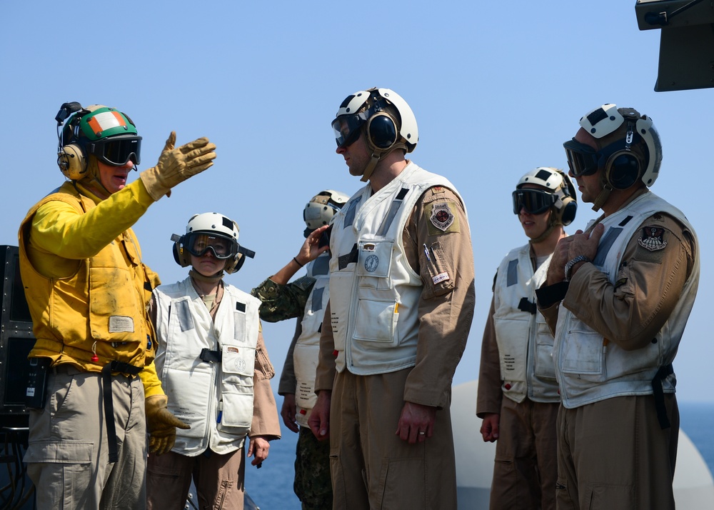 Distinguished Visitors Aboard Nimitz