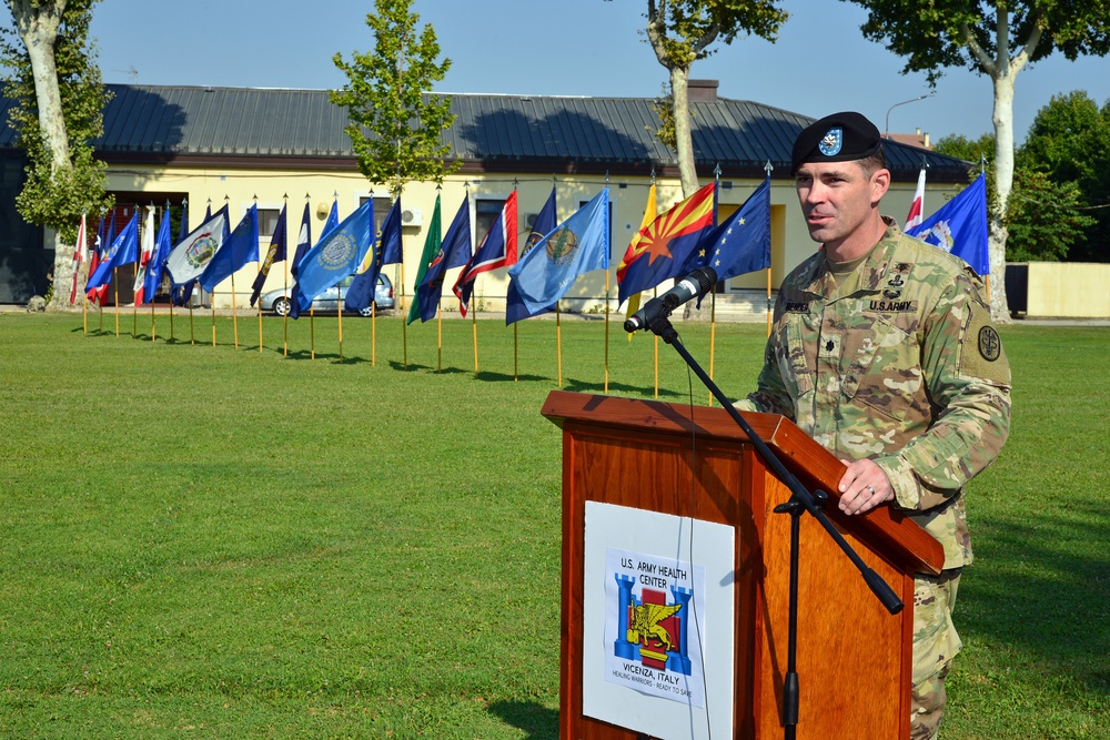 Change of Command Ceremony, U.S. Army Health Clinic Vicenza, italy.